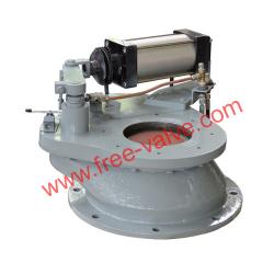 Pneumatic Rotating Single Disc tungsten carbide seat Discharge Gate Valve FRZ643Y