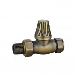 JD-223 Antique Brass Manual Throttle Traditional Radiator Valves