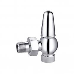 211P-J Angled Manual Chrome Traditional Radiator Valve