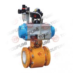 Pneumatic Ceramic Ball Valve for Slurry Service